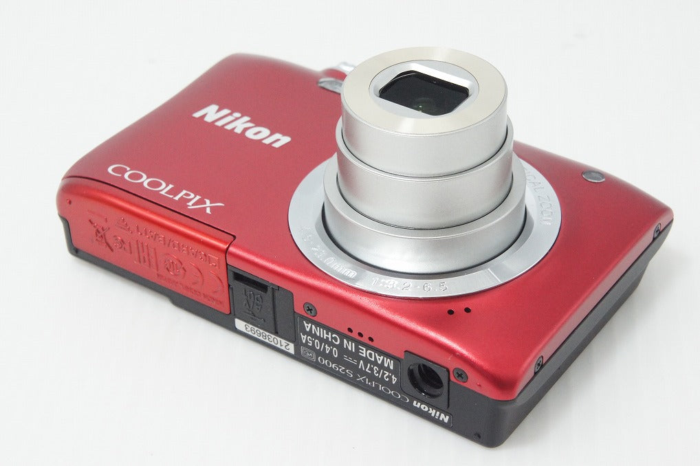 美品 Nikon ニコン COOLPIX S2900 コンパクトデジタルカメラ レッド 元箱付 260824d