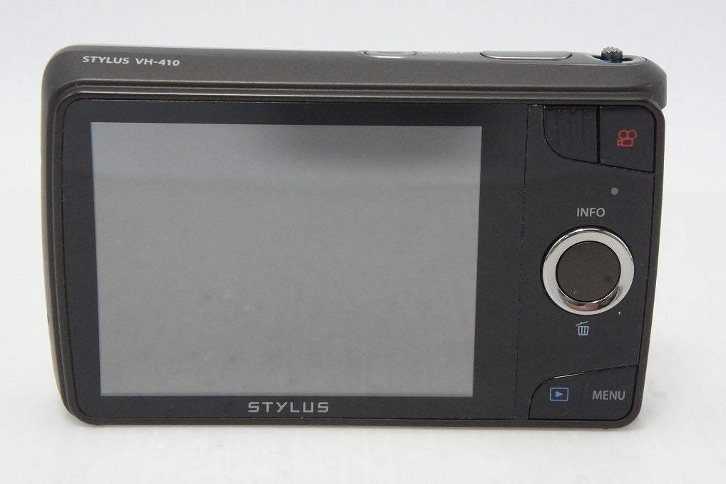良品 OLYMPUS オリンパス STYLUS VH-410 コンパクトデジタルカメラ シルバー 元箱付 260512g