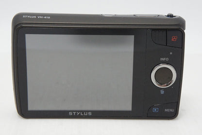 良品 OLYMPUS オリンパス STYLUS VH-410 コンパクトデジタルカメラ シルバー 元箱付 260512g