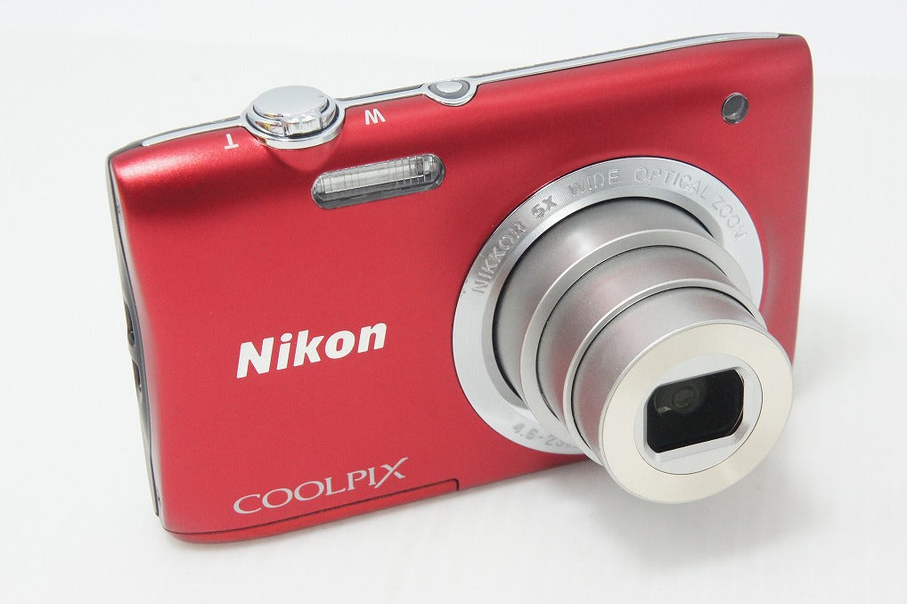 美品 Nikon ニコン COOLPIX S2900 コンパクトデジタルカメラ レッド 元箱付 260824d