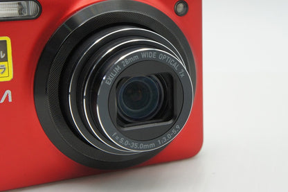 良品 CASIO カシオ EXILIM EX-FC200S コンパクトデジタルカメラ レッド 260206d