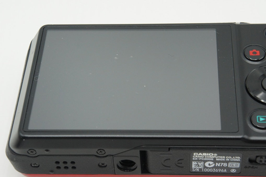 良品 CASIO カシオ EXILIM EX-FC200S コンパクトデジタルカメラ レッド 260206d