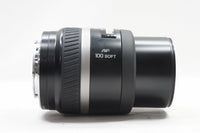 美品 MINOLTA AF 100mm F2.8 VARIABLE SOFT FOCUS SONY αマウント 単焦点レンズ フード付 240614q