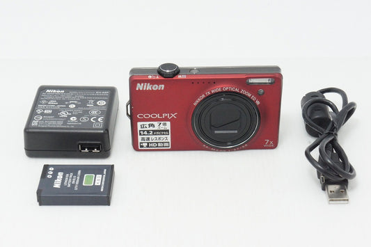 良品 Nikon ニコン COOLPIX S6000 コンパクトデジタルカメラ フラッシュレッド 260513r
