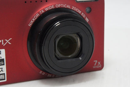 良品 Nikon ニコン COOLPIX S6000 コンパクトデジタルカメラ フラッシュレッド 260513r