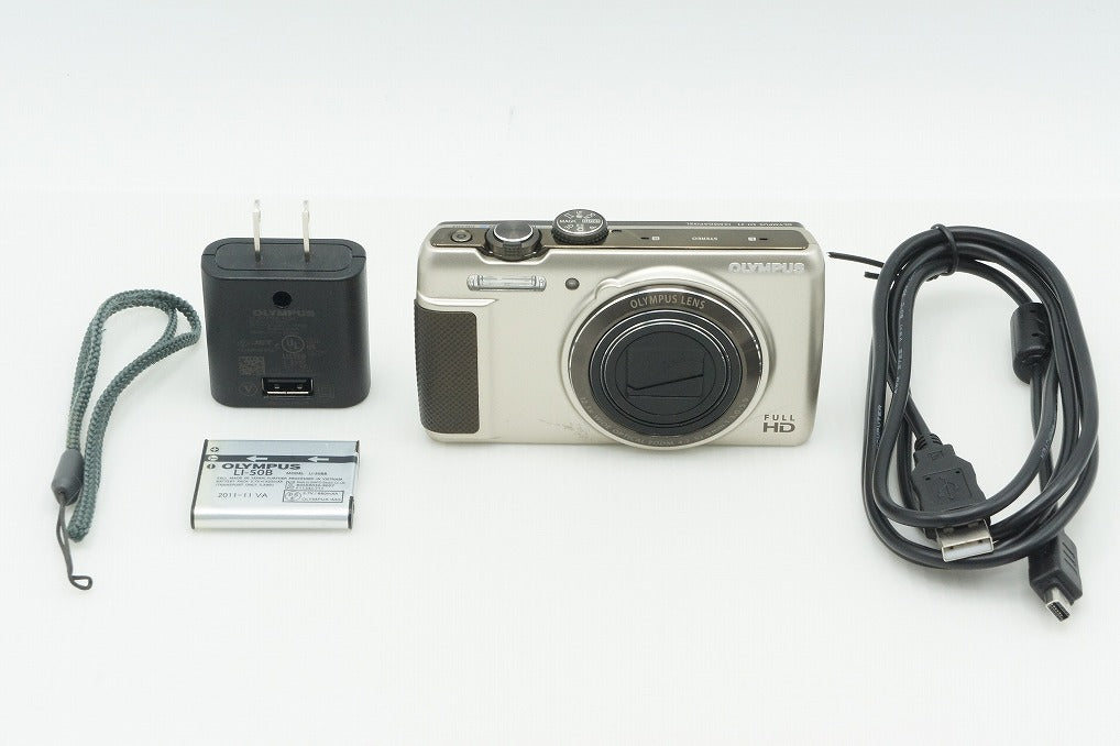 良品 OLYMPUS オリンパス STYLUS SH-21 コンパクトデジタルカメラ シャンパンゴールド 260206b