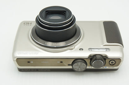 良品 OLYMPUS オリンパス STYLUS SH-21 コンパクトデジタルカメラ シャンパンゴールド 260206b