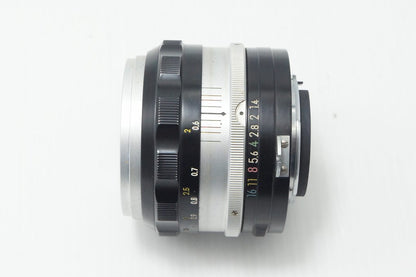 訳あり品 Nikon ニコン Nikkor-S Auto 50mm F1.4 MF 非Ai 単焦点レンズ フード付 260820t