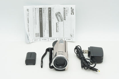 Excellent Condition JVC Kenwood Everio GZ-E77 Digital Video Camera Pink Gold 260206j