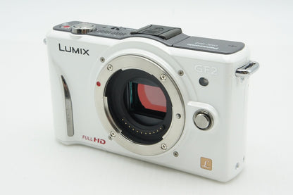 美品 Panasonic パナソニック LUMIX DMC-GF2 ボディ ミラーレス一眼カメラ ホワイト 元箱付 260209h
