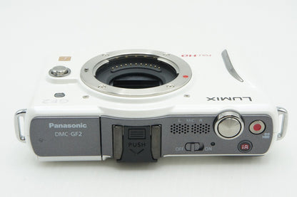 美品 Panasonic パナソニック LUMIX DMC-GF2 ボディ ミラーレス一眼カメラ ホワイト 元箱付 260209h