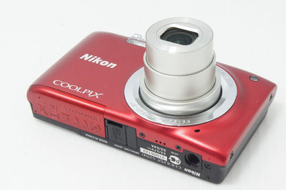 美品 Nikon ニコン COOLPIX S2700 コンパクトデジタルカメラ レッド 260824n