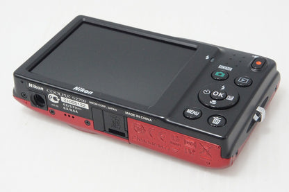 美品 Nikon ニコン COOLPIX S2700 コンパクトデジタルカメラ レッド 260824n