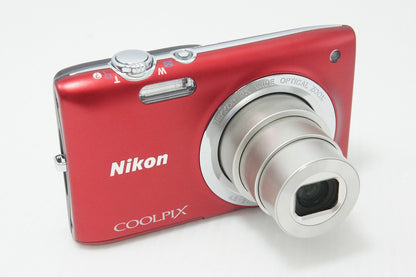 美品 Nikon ニコン COOLPIX S2700 コンパクトデジタルカメラ レッド 260824n