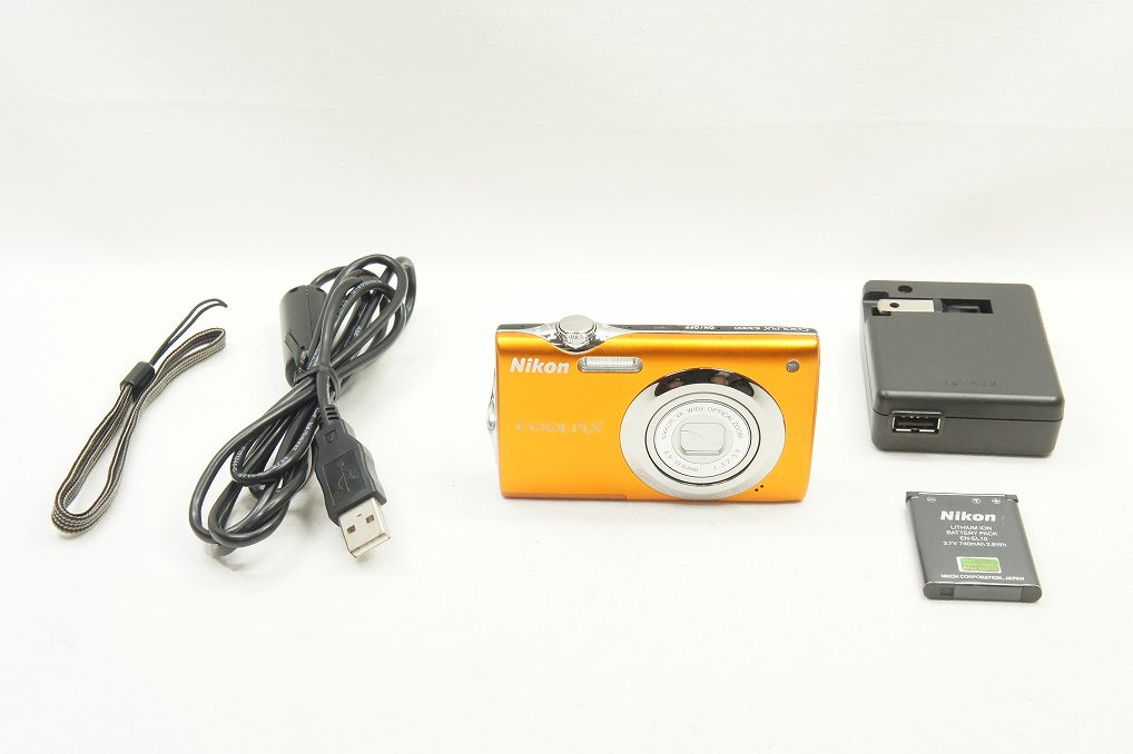 美品 Nikon ニコン COOLPIX S3000 コンパクトデジタルカメラ ファインオレンジ 250808l