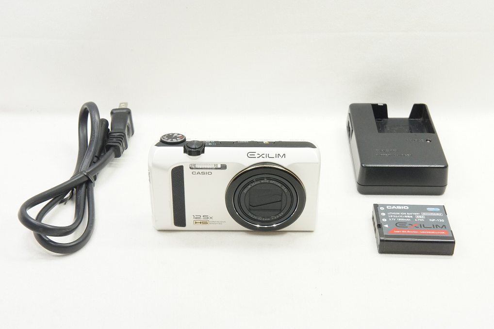 訳あり品 CASIO カシオ EXILIM EX-ZR100 コンパクトデジタルカメラ ホワイト 250528m