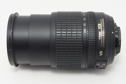 美品 Nikon ニコン AF-S DX NIKKOR 18-105mm F3.5-5.6G ED VR APS-C ズームレンズ フード付 260514b