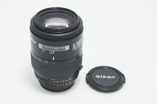 Nikon AF ZOOM NIKKOR 35-105mm F3.5-4.5 Black F Mount Zoom Lens 260825c