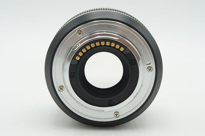 美品 Panasonic LEICA DG SUMMILUX 25mm F1.4 ASPH. H-X025 マイクロフォーサーズ 単焦点レンズ フード付 260209p