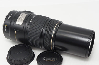 良品 Canon キヤノン EF 75-300mm F4-5.6 IS USM フルサイズ ズームレンズ ポーチ付 260514h