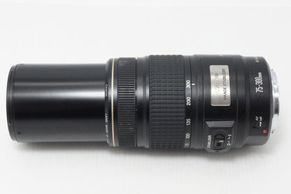 良品 Canon キヤノン EF 75-300mm F4-5.6 IS USM フルサイズ ズームレンズ ポーチ付 260514h