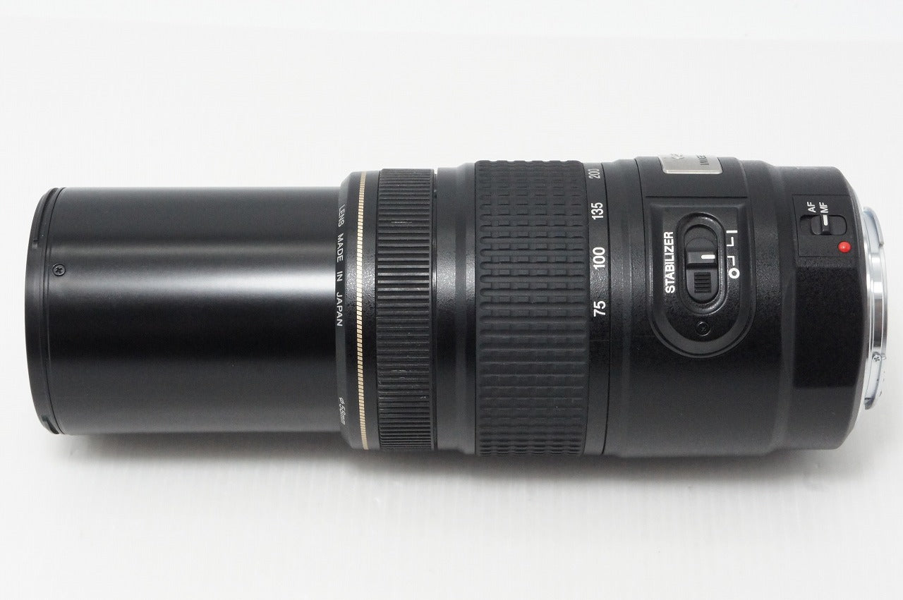 良品 Canon キヤノン EF 75-300mm F4-5.6 IS USM フルサイズ ズームレンズ ポーチ付 260514h