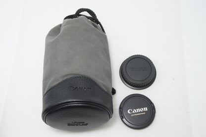 良品 Canon キヤノン EF 75-300mm F4-5.6 IS USM フルサイズ ズームレンズ ポーチ付 260514h