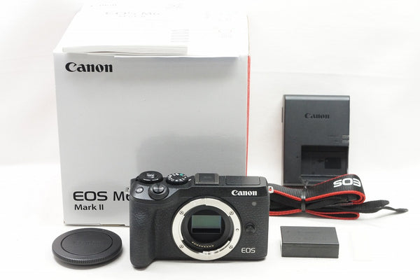 美品 Canon キヤノン EOS M6 Mark II ボディ ミラーレス一眼カメラ 元箱付 240614v