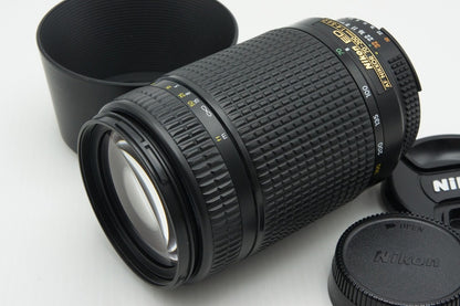 Nikon ニコン AF NIKKOR ED 70-300mm F4-5.6D ズームレンズ フード付 260211e