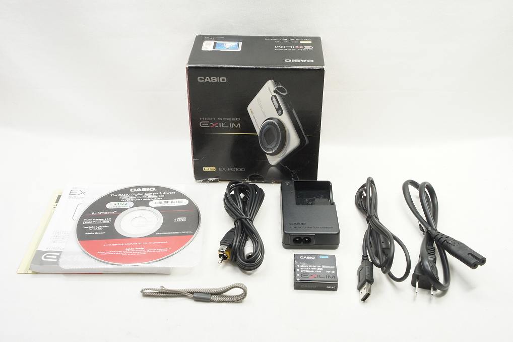 CASIO カシオ EXILIM EX-FC100 コンパクトデジタルカメラ ホワイト 元箱付 250530i