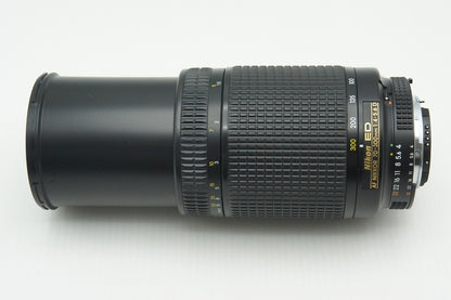 Nikon ニコン AF NIKKOR ED 70-300mm F4-5.6D ズームレンズ フード付 260211e