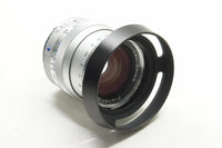 新品級 Carl Zeiss Planar T* 50mm F2 ZM Leica Mマウント MF 別売純正メタルフード 元箱付 241220d