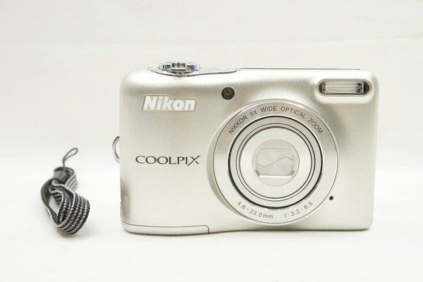 良品 Nikon ニコン COOLPIX L30 コンパクトデジタルカメラ シルバー 240904a