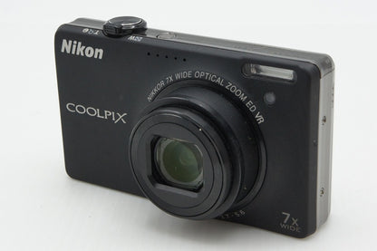 Nikon ニコン COOLPIX S6000 コンパクトデジタルカメラ ノーブルブラック 元箱付 260319ab
