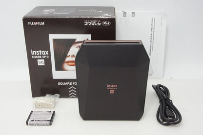 Excellent condition FUJIFILM instax SHARE SP-3 Smartphone Printer Black with Original Box 260515v