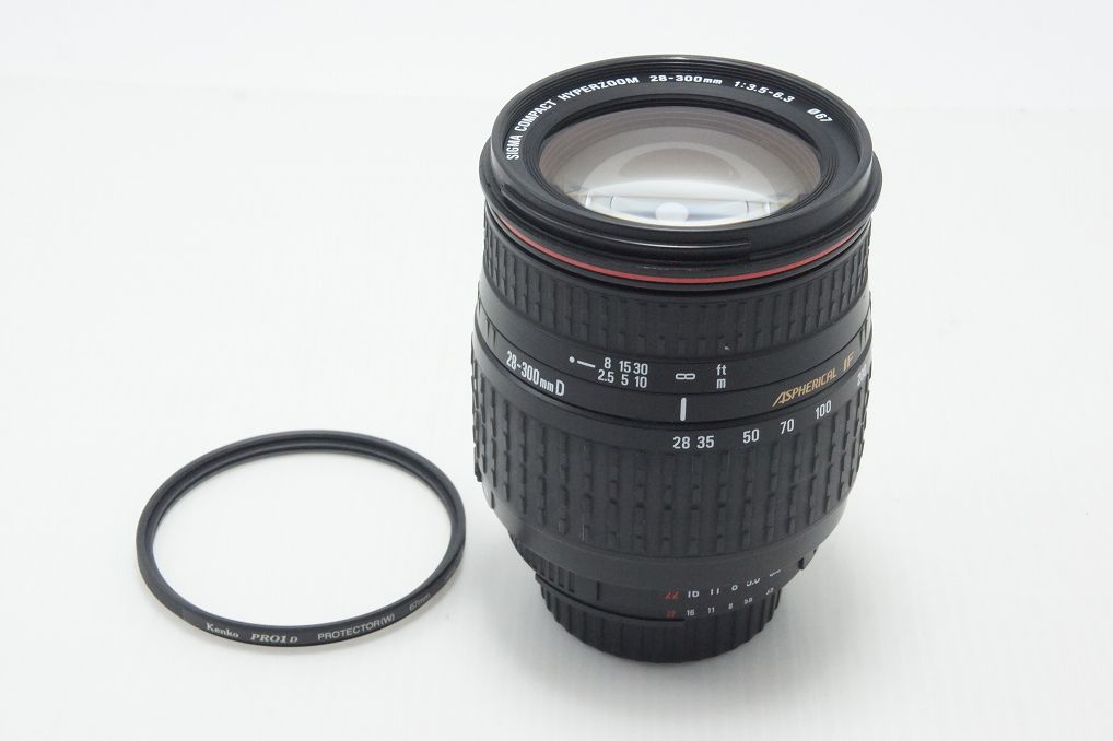 SIGMA シグマ AF 28-300mm F3.5-6.3 ASPHERICAL IF COMPACT HYPERZOOM Nikon ニコン Fマウント ズームレンズ 260825v