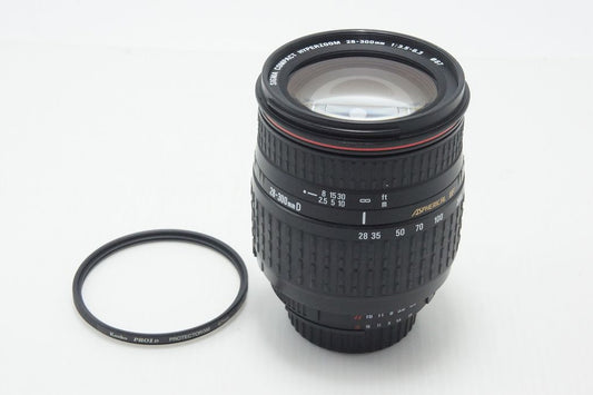 SIGMA シグマ AF 28-300mm F3.5-6.3 ASPHERICAL IF COMPACT HYPERZOOM Nikon ニコン Fマウント ズームレンズ 260825v