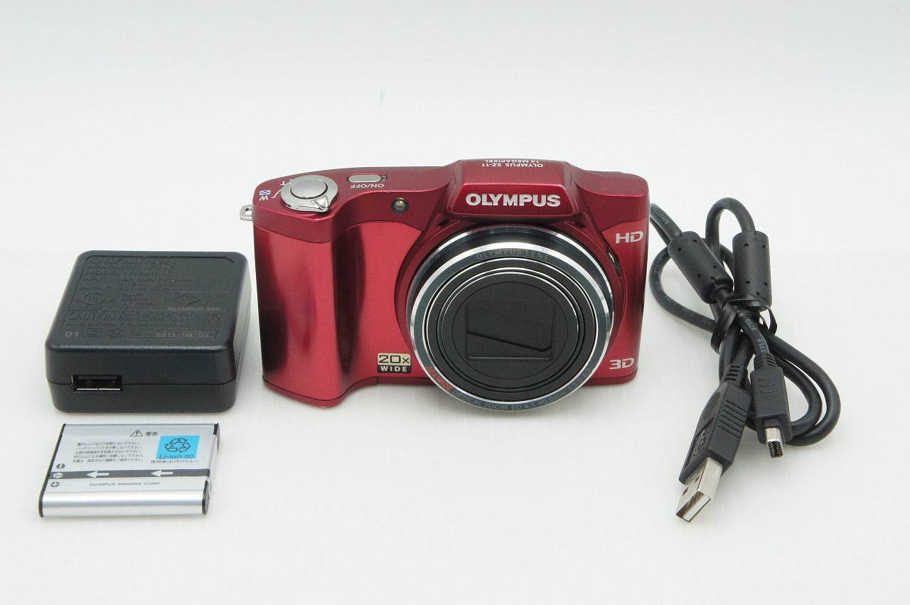 Excellent condition OLYMPUS SZ-11 Compact Digital Camera Red 260205u