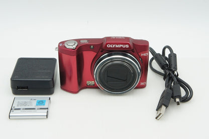 Excellent condition OLYMPUS SZ-11 Compact Digital Camera Red 260205u