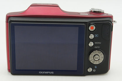 Excellent condition OLYMPUS SZ-11 Compact Digital Camera Red 260205u