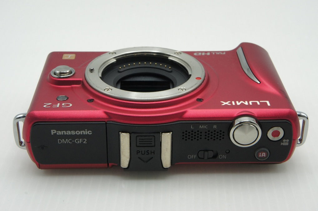 良品 Panasonic パナソニック LUMIX DMC-GF2 ボディ ミラーレス一眼カメラ ファインレッド 260210b