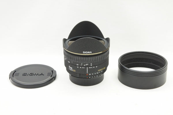 美品 SIGMA シグマ AF 15mm F2.8D EX FISHEYE Nikon ニコン Fマウント 魚眼レンズ フルサイズ 240616f