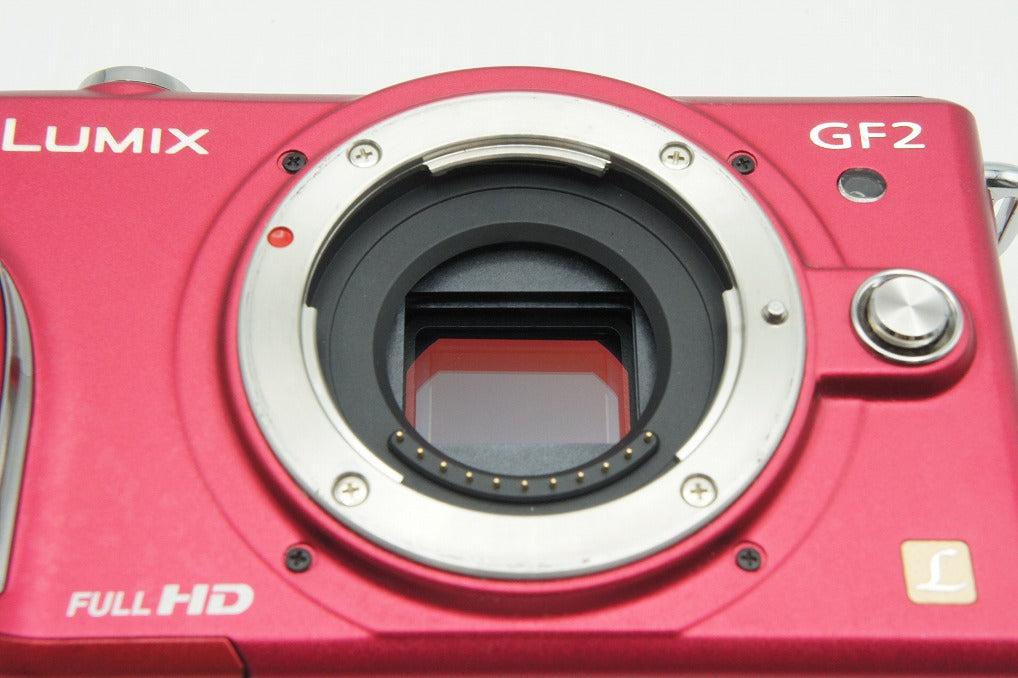 良品 Panasonic パナソニック LUMIX DMC-GF2 ボディ ミラーレス一眼カメラ ファインレッド 260210b