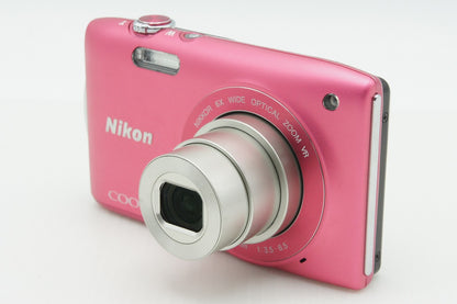 美品 Nikon ニコン COOLPIX S3300 コンパクトデジタルカメラ ストロベリーピンク 260210s