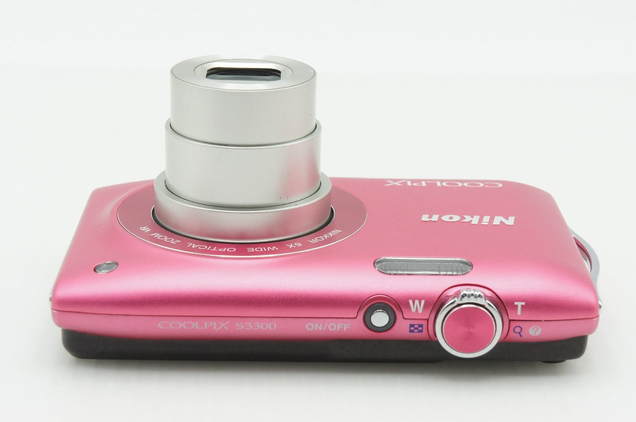 美品 Nikon ニコン COOLPIX S3300 コンパクトデジタルカメラ ストロベリーピンク 260210s