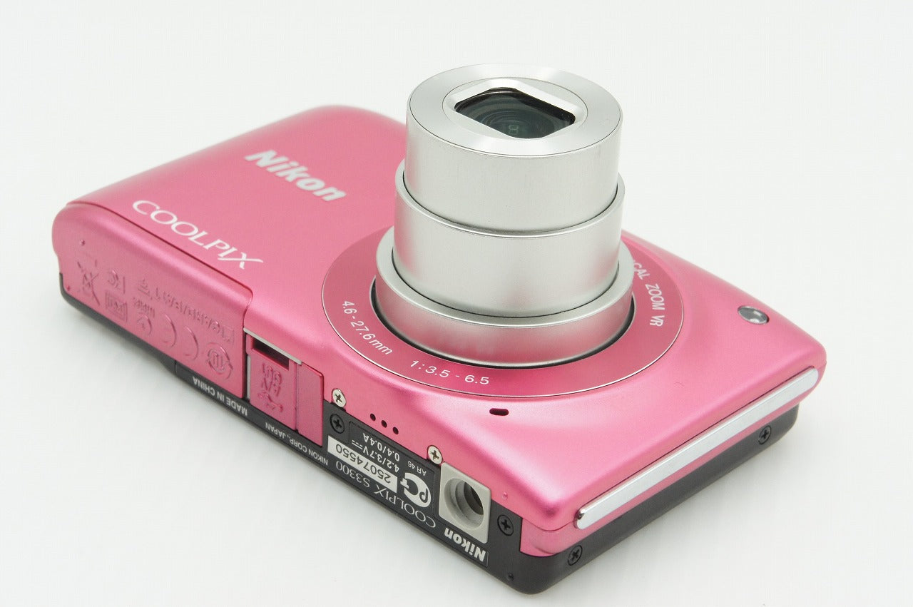 美品 Nikon ニコン COOLPIX S3300 コンパクトデジタルカメラ ストロベリーピンク 260210s