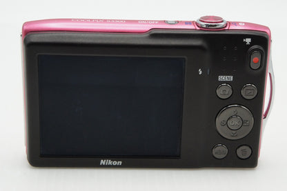 美品 Nikon ニコン COOLPIX S3300 コンパクトデジタルカメラ ストロベリーピンク 260210s