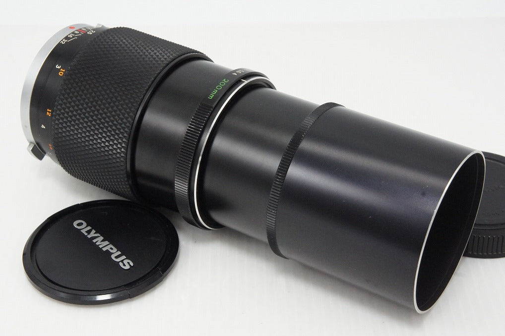 Good condition OLYMPUS OM-SYSTEM E.ZUIKO AUTO-T 200mm F4 MF Prime Lens 260428aj