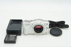 良品 Panasonic パナソニック LUMIX DMC-GF3 ボディ ミラーレス一眼カメラ シェルホワイト 260818sl