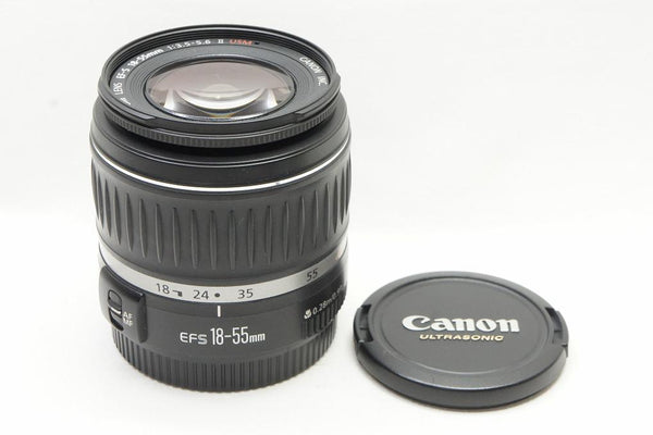 良品 Canon キヤノン EF-S 18-55mm F3.5-5.6 II USM APS-C ズームレンズ 250303g